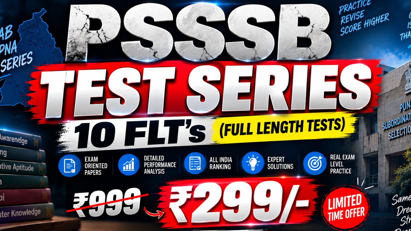 PSSSB Test Series